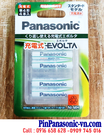 Panasonic BK-4MLE/4BC; Pin sạc AAA 1.2v Panasonic BK-4MLE/4BC AAA780mAh 1.2v (Nội địa Nhật_Loại Vỉ 4viên)